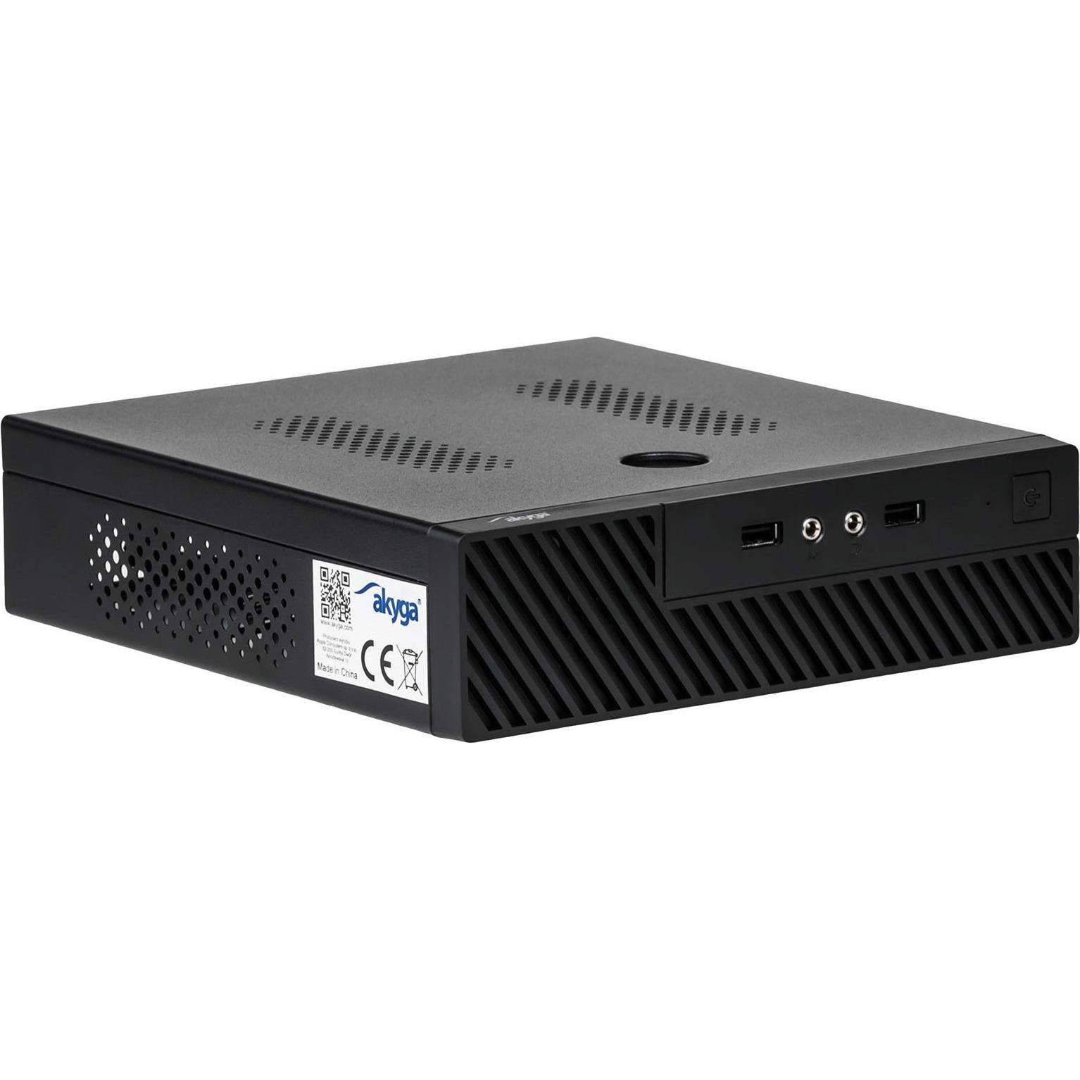 Thumbnail - Akyga AK-100-01BK (Mini-ITX), PC Gehäuse, Schwarz