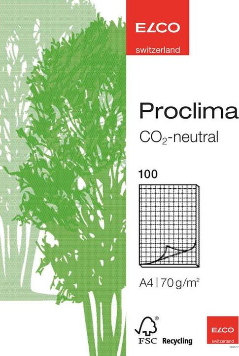 Produktbild Elco Notizblock Proclima (A4, Kariert)