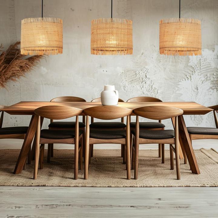 Image du produit Briloner Suspension, noir / naturel, excl.3x E27/max. 10W (E27)