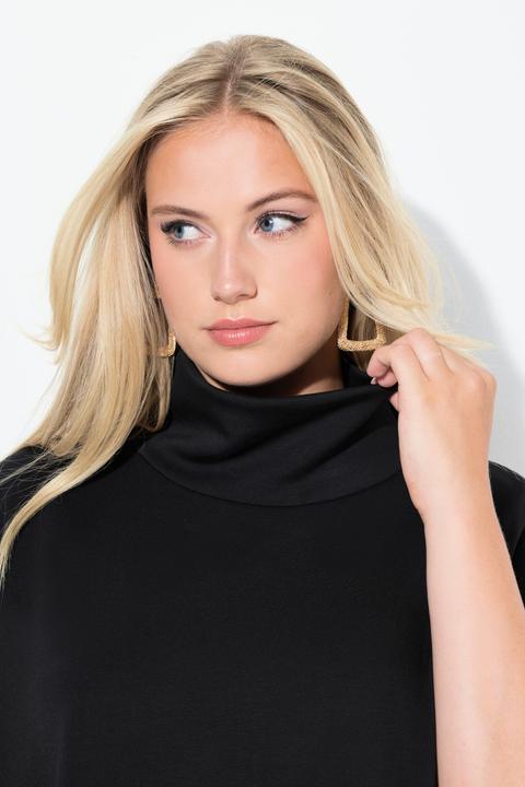 Produktbild Ulla Popken Sweat-Poncho, oversized, Stehkragen, Halbarm (58, 60, 62)