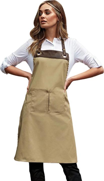 Actual product image Premier Espresso bib apron (One size)