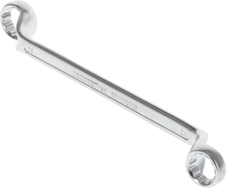 Actual product image Gedore Red red Double ring spanner, AF 24 x 26 mm, L 328 mm, chrome vanadium steel, silver (24 mm, 26 mm)