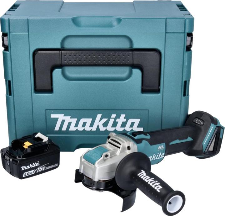 Image du produit Makita DGA 521 M1X1J Meuleuse d'angle sans fil 18 V 125 mm X-LOCK Brushless + 1x batterie 4.0 Ah + Makpac - (125 mm)