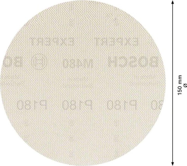 Actual product image Bosch Professional Zubehör Expert M480 Sanding net for random orbital sander, 150 mm, G 180, 5 pieces (180)