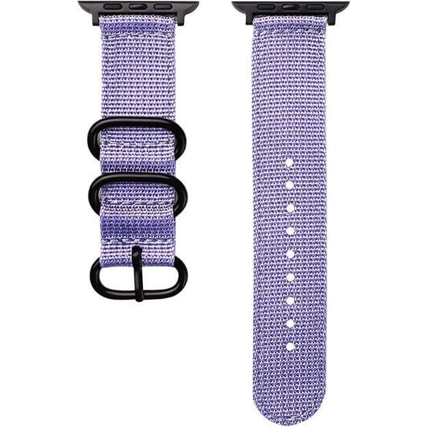 Strap-it Armband (Nylon, Apple Watch), Uhrenarmband, Violett