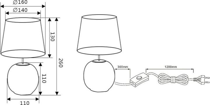 Image du produit LS LED Tischleuchte Sophia Grün (350 lm, E14)