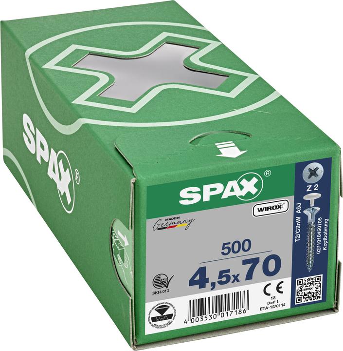 Actual product image Spax Chipboard screws (500 Screws per piece)