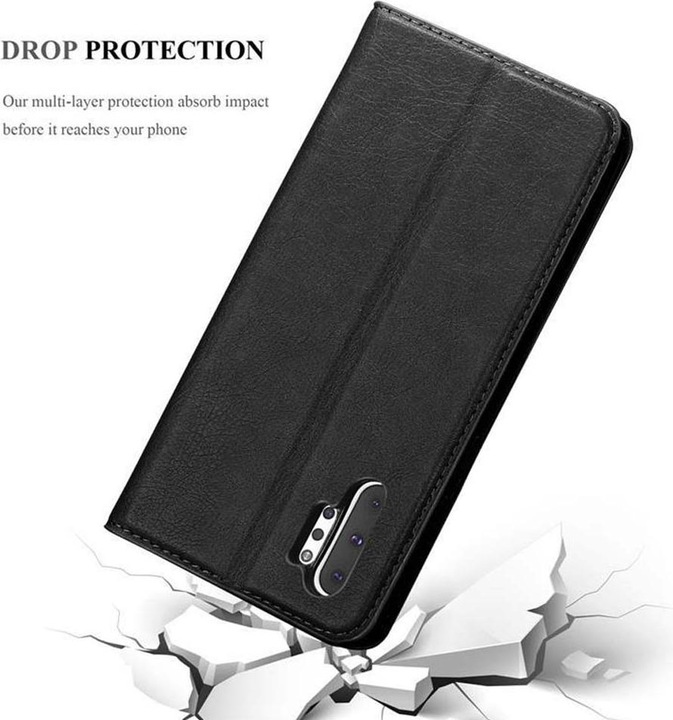 Actual product image Cadorabo Book Invisible Magnet Cover (Samsung Galaxy Note 10+)