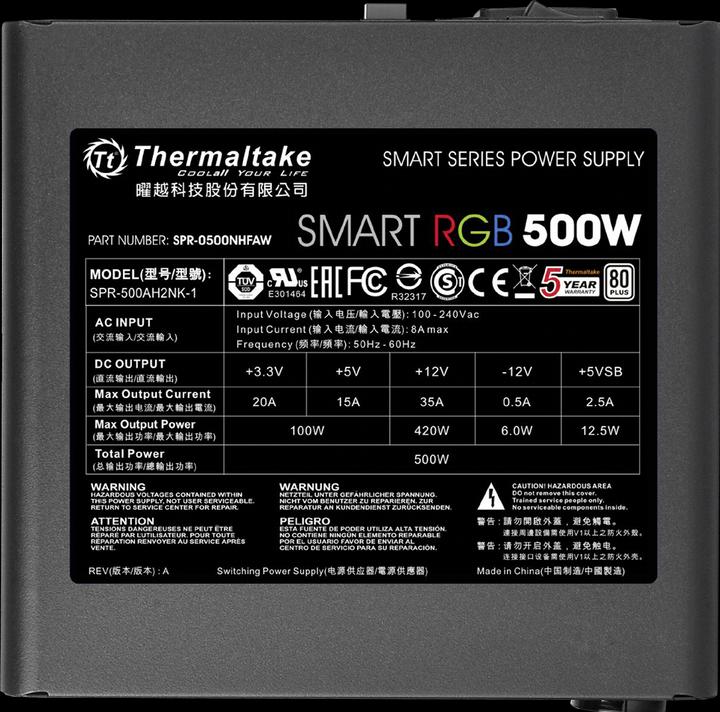 Produktbild Thermaltake Smart RGB (500 W)