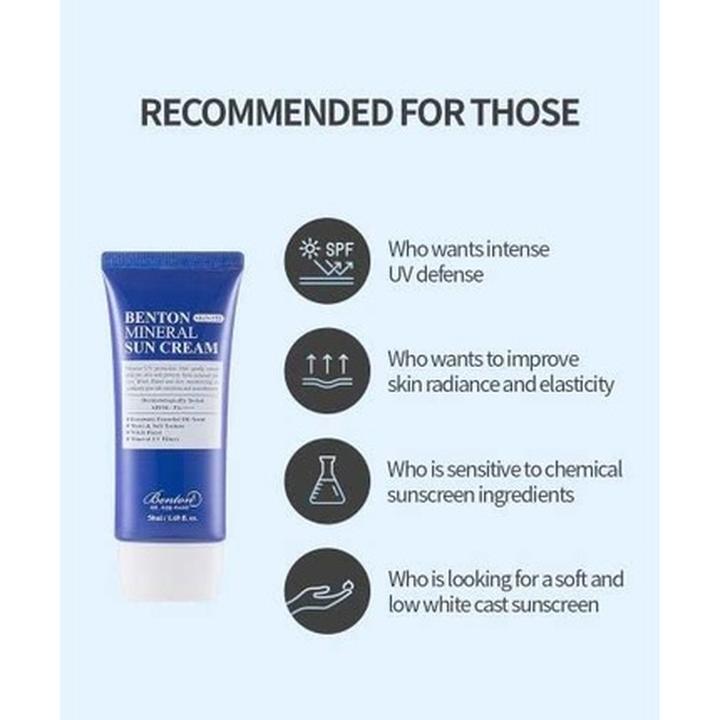 Produktbild Benton Skin Fit Mineral Sun Cream (Sonnencreme, SPF 50+, 50 ml)