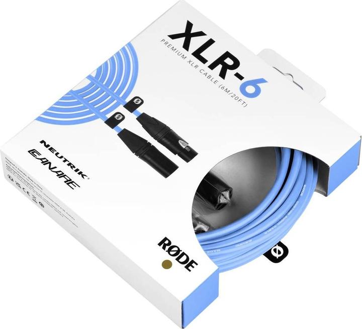 Productafbeelding RØDE XLR-6 Blauw (6 m, XLR)