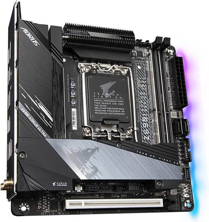 Actual product image Gigabyte Z690I AORUS ULTRA (LGA 1700, Intel Z690H, Micro-ITX, Mini-ITX)