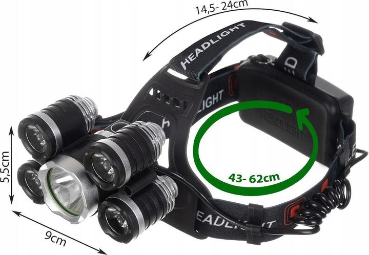 Image du produit PRO-mounts Priekinis žibintas 5 x led t6 cree