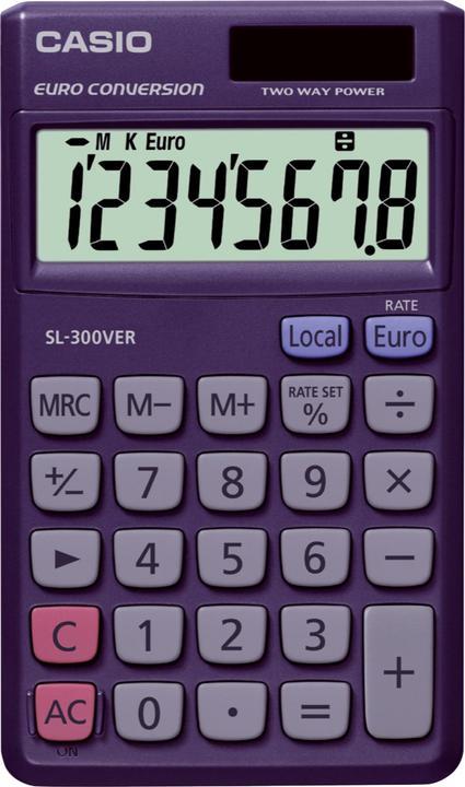 Image du produit Casio Sl-300 Ver (Cellules solaires, Piles)