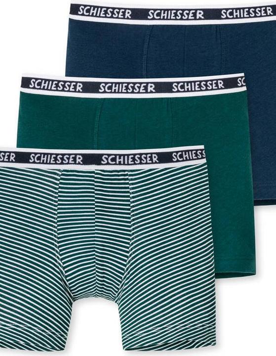 Immagine prodotto Schiesser Web-Boxershorts Casual Bequem sitzend (104, confezione da 3)