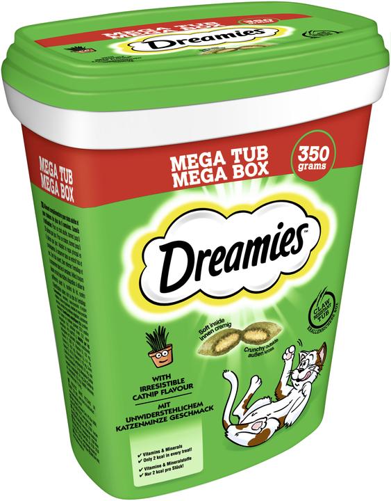 Dreamies Mega Box Katzenminze (Adult, Junior, 350 g)
