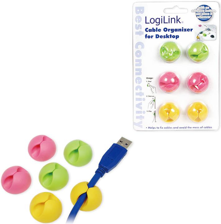 Productafbeelding LogiLink Kabelhouder, veelkleurig