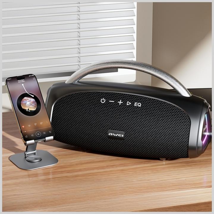 Actual product image Awei Wireless speaker KA39 100W Bluetooth 5.3 portable external black (25 h)