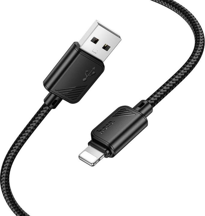 Image du produit Hoco Cable cable USB A to Lightning 2,4A X113 1 m black (1 m)
