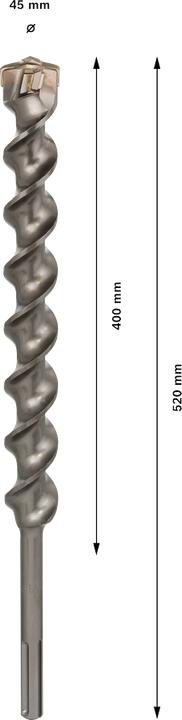 Produktbild Bosch Professional Zubehör Hammerbohrer SDS max-7, 45 x 400 x 520 mm (45 mm)