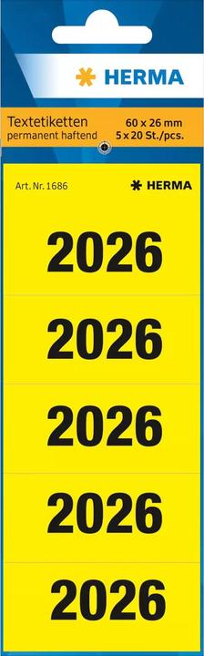 Produktbild HERMA Jahreszahl-Etiketten