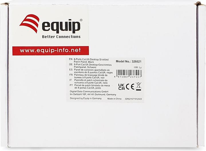 Produktbild equip Patchpanel 8x FTP 1HE Premium