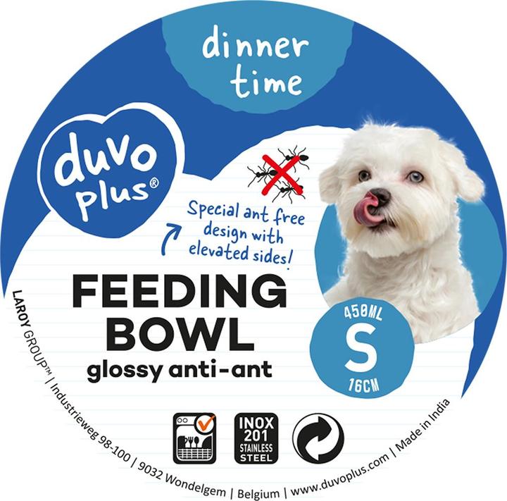 Actual product image Duvoplus + + Metal dog bowl, size M, 600 ml (60 cl)