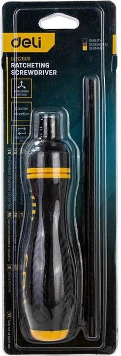 Produktbild Deli Tools Wkrętak z grzechotką EDL626011, 6/PH2x180mm