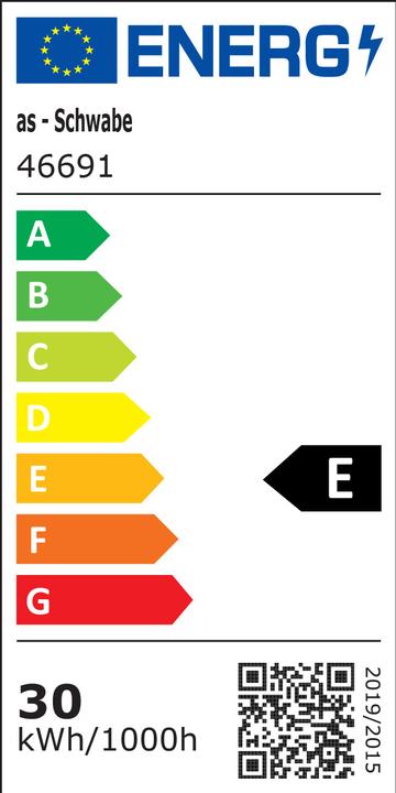 Energielabel As - Schwabe LED Strahler mit Stativ (3600 lm)