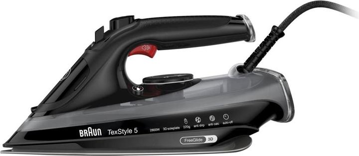 Produktbild Braun TexStyle 5 SI 5088 BK Trocken- & Dampfbügeleisen EloxalPlus soleplate (2800 W, 220 g/min)