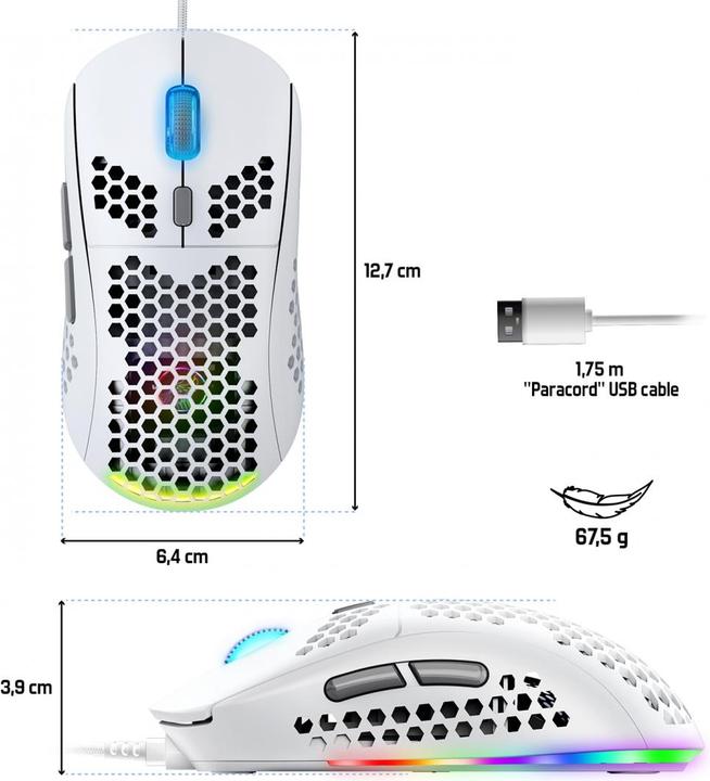 Actual product image Spirit Of Gamer PRO-M4 ARTIC (Cable)