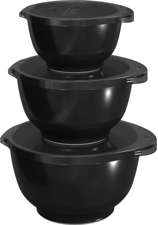 Rosti NEW Margrethe mini bowl set 0.25 + 0.5 + 0.75 L Black ed (0.25 l, 3x)