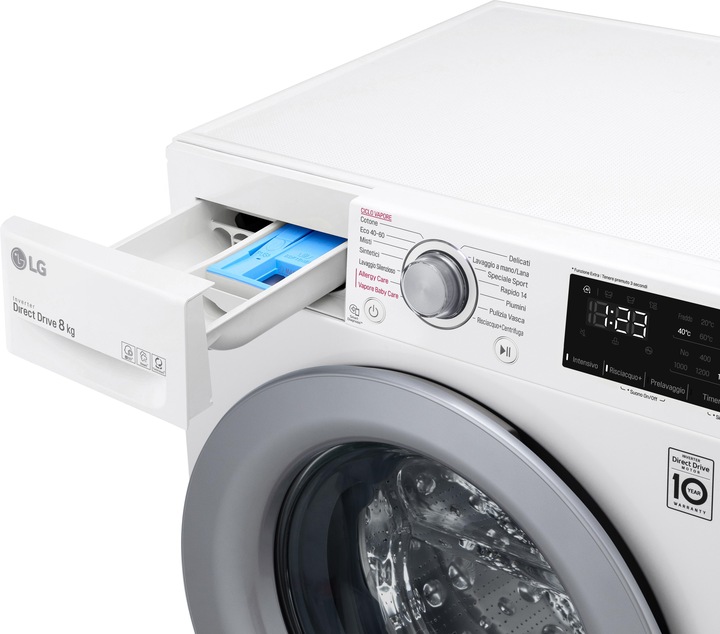 Produktbild LG F2WV3S7S4E Slim AI DDTM SteamTM 7kg Waschmaschine Energieklasse D (7 kg, Links)