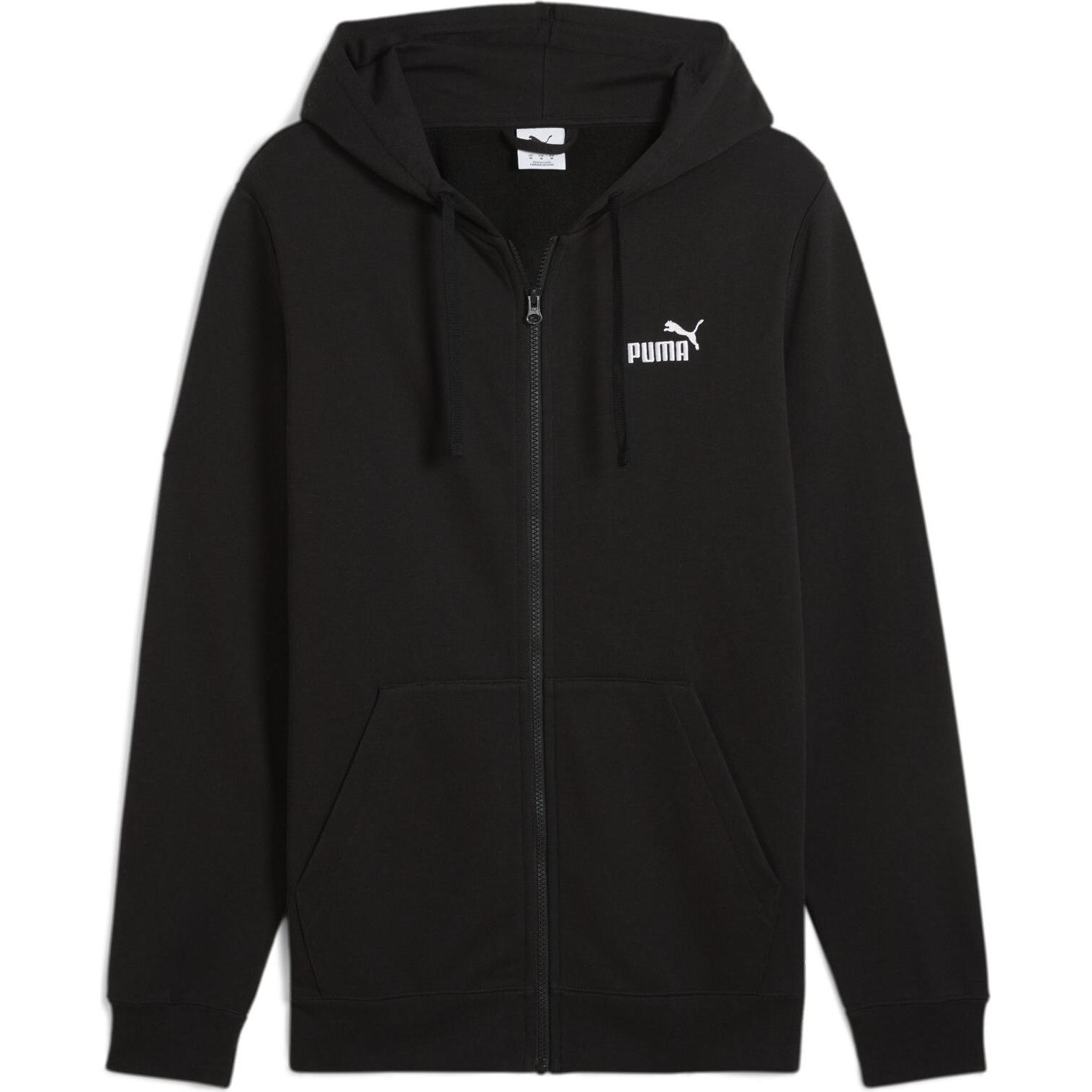 Puma, Herren, Pullover, ESS No. 1 Logo Full-Zip Hoodie FL, Schwarz, (S)