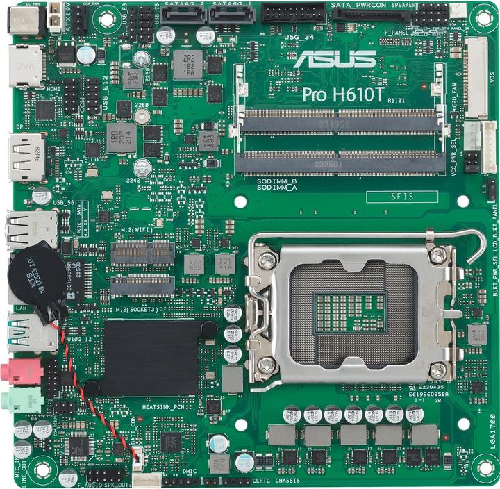 Image du produit ASUS PRO H610T (LGA 1700, Intel H610, Mini-ITX)