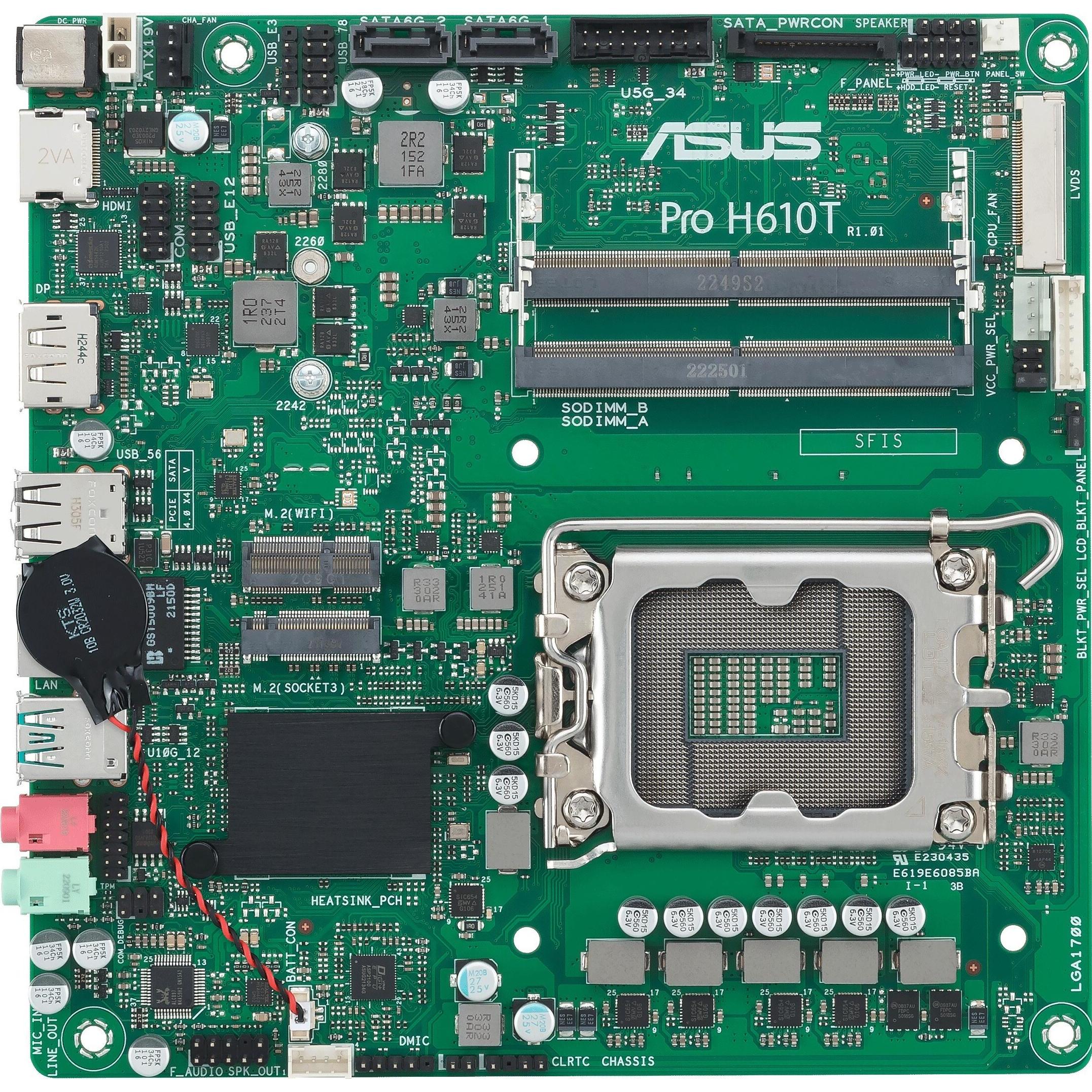 ASUS PRO H610T (LGA 1700, Intel H610, Mini-ITX), Mainboard