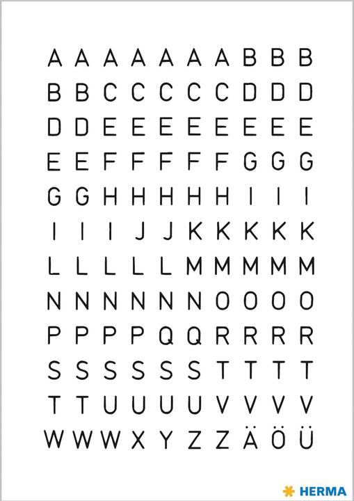 Produktbild HERMA Buchstaben Etiketten