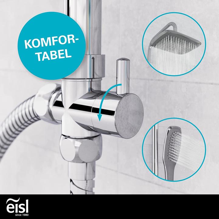 Produktbild Eisl Regendusche Bad EASY FRESH Überkopfbrause-Set Chrom Duschsystem Regenbrause DX12006