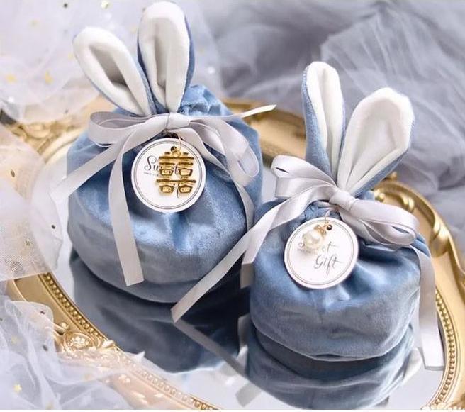 Actual product image MU Style Baran Series gift bags with bunny ears (set of 4) (4x)