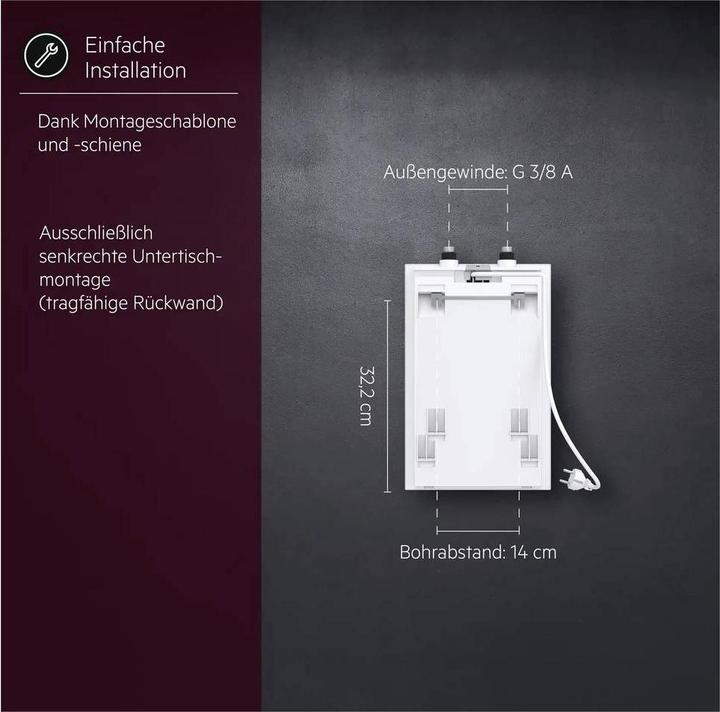 Produktbild AEG Haustechnik druckloser Kleinspeicher Huz 5 Basis, Untertischboiler 5 Liter Niederdruck, mit Stecker