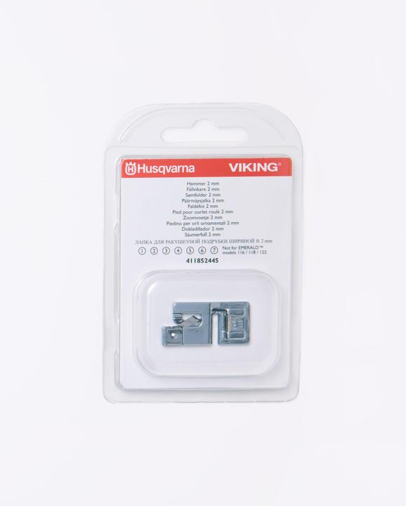 Actual product image Husqvarna Hemmer foot for 2mm shell seam