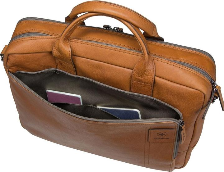 Immagine prodotto Strellson Cartella Hyde Park in pelle con scomparto per laptop da 39 cm