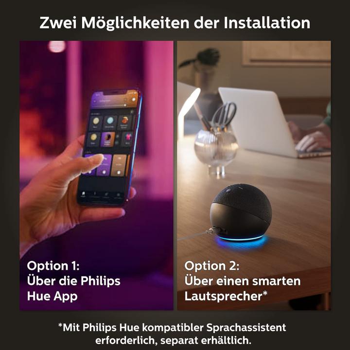 Actual product image Philips Hue White & Color Ambiance BT (E27, 9 W, 1100 lm, 1 x, F)