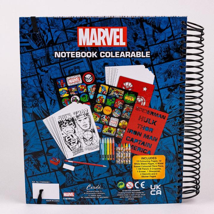 Actual product image super activity album coloreable, red