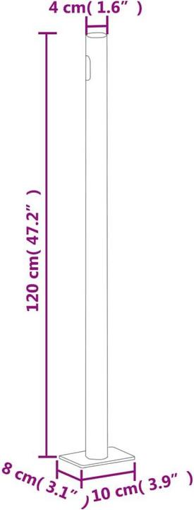 Produktbild vidaXL Seitenmarkise (6 m)