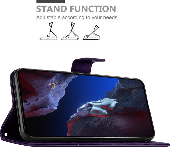 Immagine prodotto Cadorabo Custodia per Xiaomi Poco F5 Pro Flower Book (Xiaomi Poco F5 Pro)