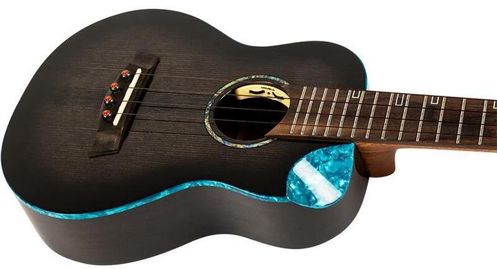 Image du produit Flight Royal Series Nighthawk Concert Black Stain Electric-akoestische concert ukele met gigbag (De concert)