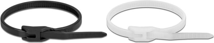 Produktbild Delock Kabelbinder mit flachem Kopf L 280 x B 7,6 mm 100 Stück (Kunststoffkabelbinder, 280 mm, 100 Stk.)