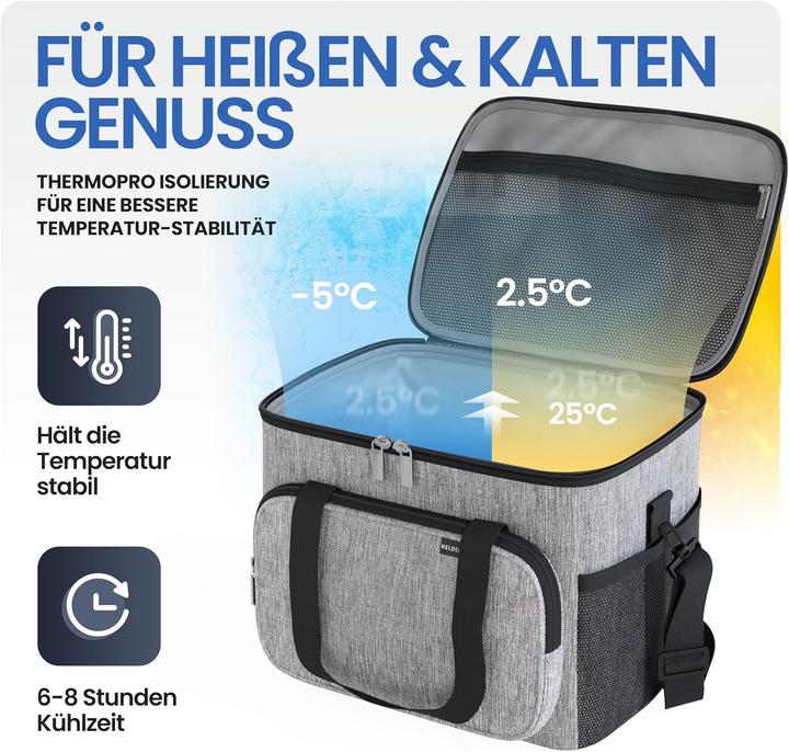 Produktbild Heldenwerk Faltbare Isoliertasche 30L, auslaufsicher & wasserdicht (30 l)