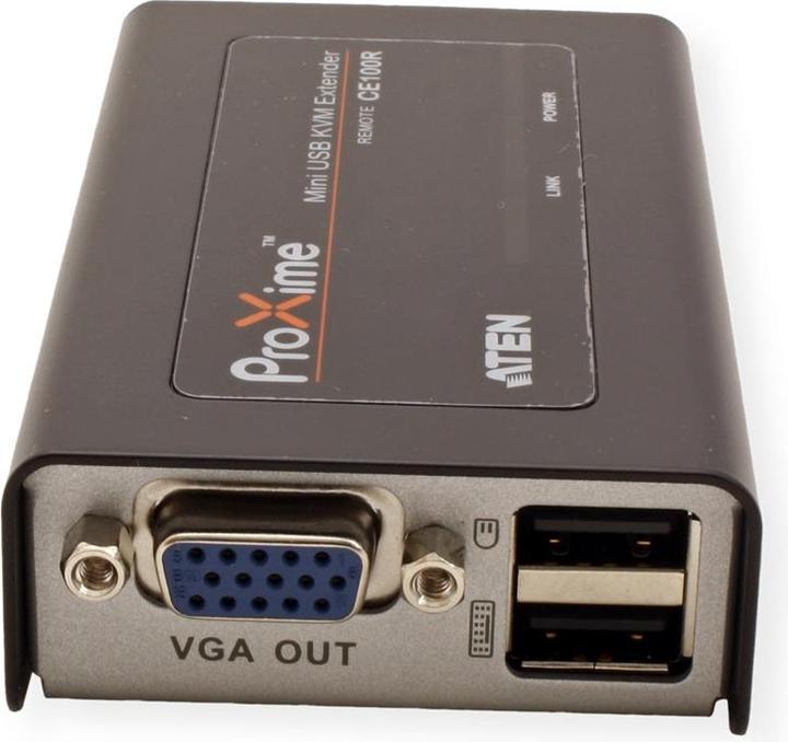 Actual product image Aten CE100 KVM extension VGA USB 100m